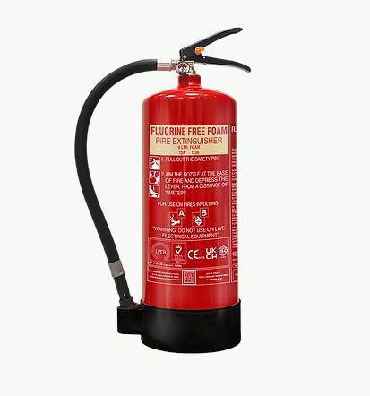 6 Litre Fluorine Free Foam Portable Fire Extinguisher CF001480A